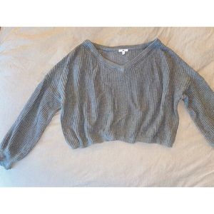 Grey oversized sweater